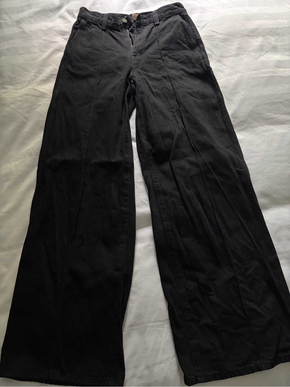 Madewell Extra Wide Leg Black Pants